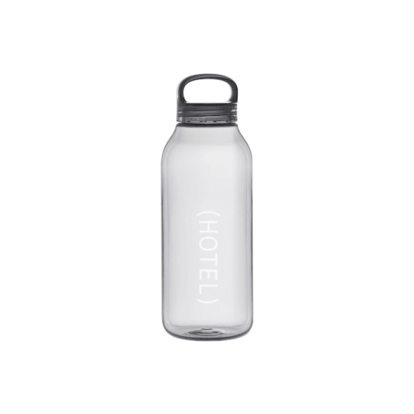 Clear Water Bottle Gray